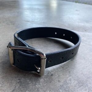 Vintage Dog Collar Hand-tooled Leather Eagle